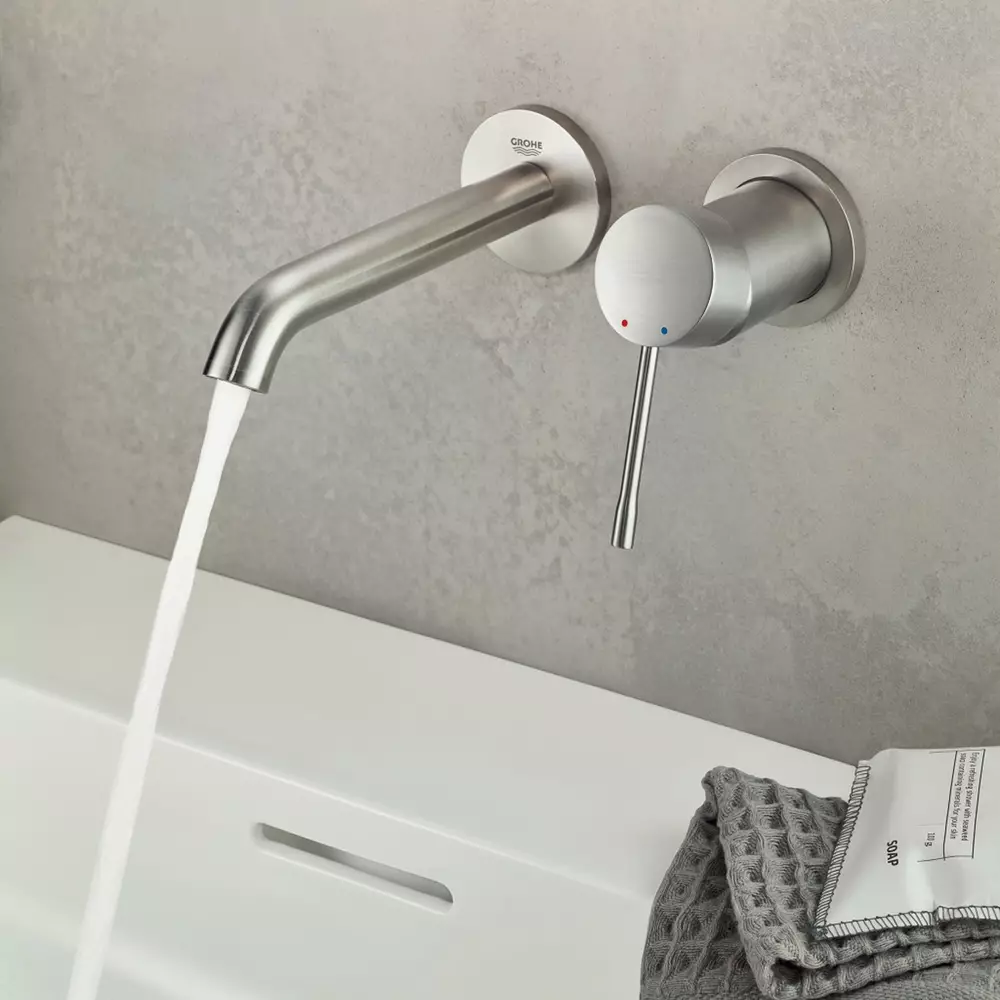Смеситель скрытого монтажа для раковины Grohe Essence 29193DC1 L суперсталь (558814)