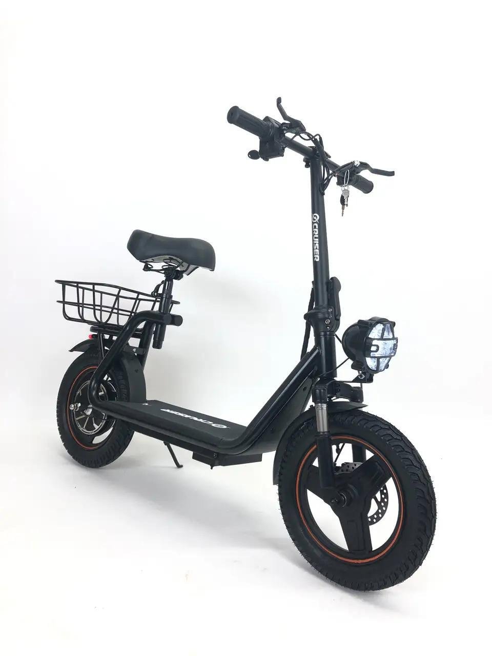 Электросамокат Cruiser E-Bike 14" 800W 48V 21Ah Черный - фото 2