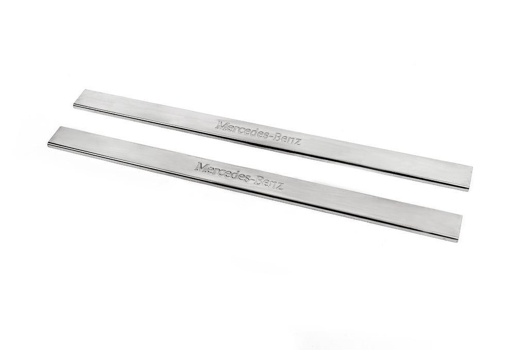 Накладки на дверные пороги Carmos для Mercedes E-сlass W124 1984-1997 нержавеющая сталь 2 шт. 88387