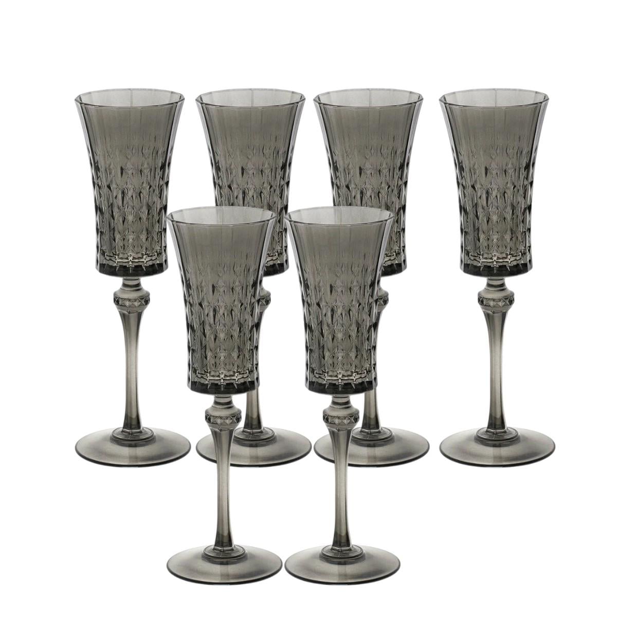 Набор бокалов для шампанского Jiuxiang Glassware 6 шт. 130 мл (69H210 JX)