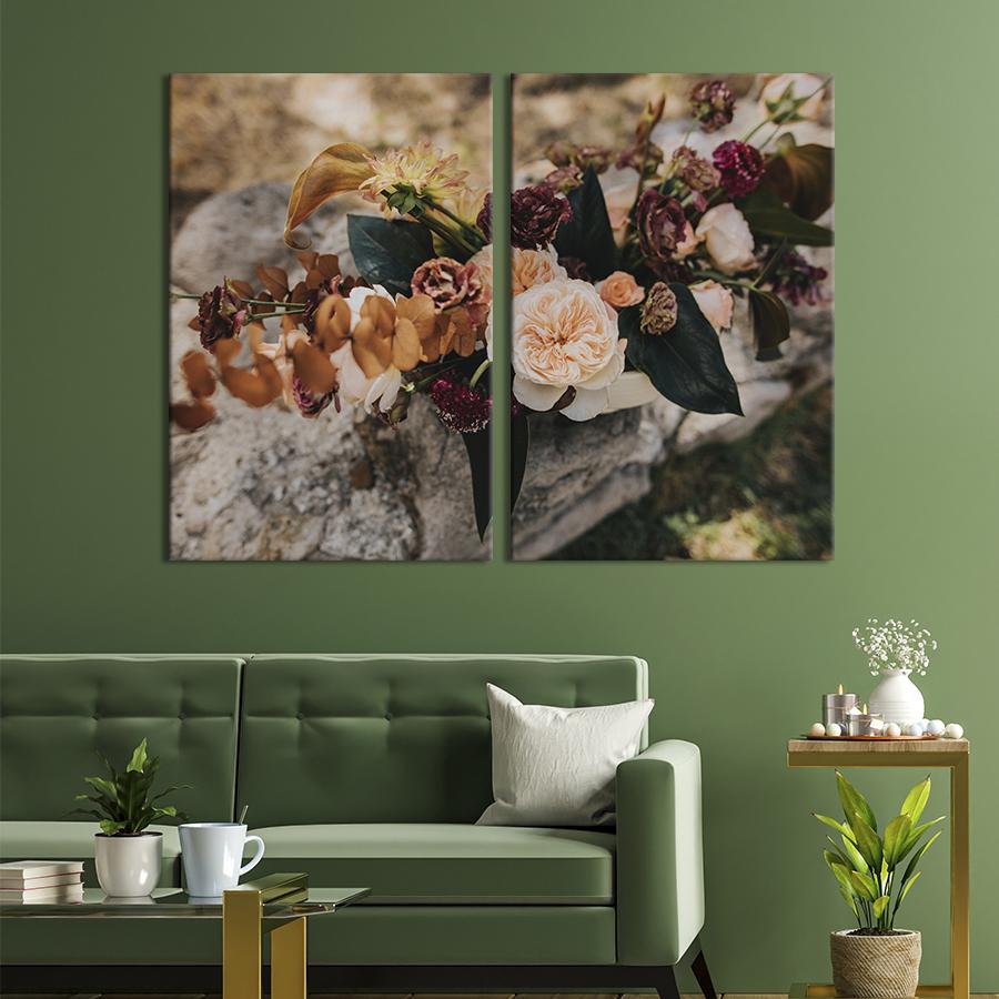 Картина на холсте Композиция цветов 165x122 см (929-2)