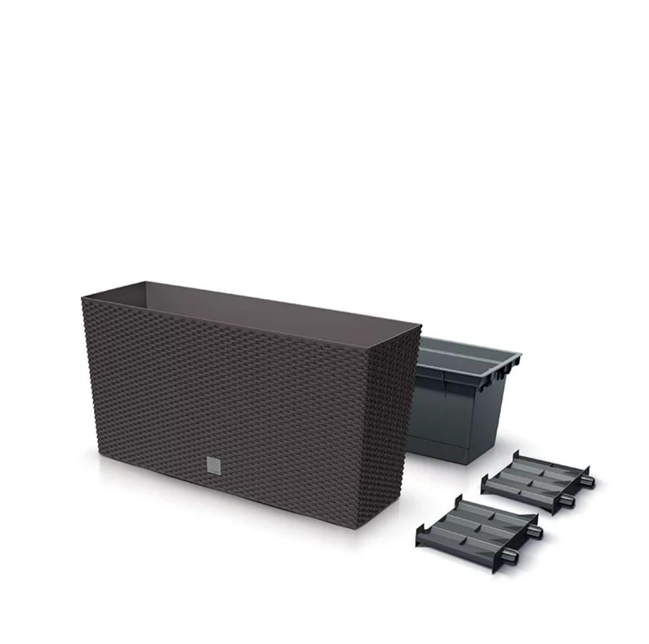 Горшок для цветов Prosperplast террасовый Rato Case Middle 80 см Коричневый (DRC800M-440U)