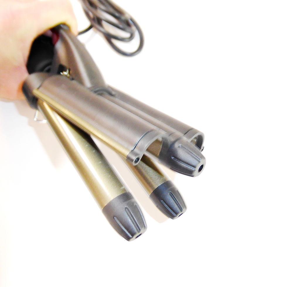 Плойка тристулка ДенІС professional титано-турмалінова d 22 мм (1453069960) - фото 6 Плойка тристулка ДенІС professional титано-турмалінова d 22 мм (1453069960) - фото 6