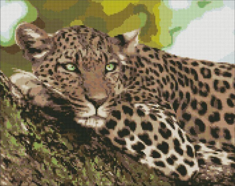 Мозаїка алмазна Хижа пантера 40x50 см (AMO7105)