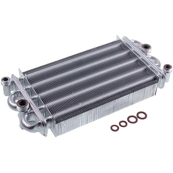 Теплообмінник бітермічний для газового котла Demrad 3001020005 (00000049502) Теплообмінник бітермічний для газового котла Demrad 3001020005 (00000049502)