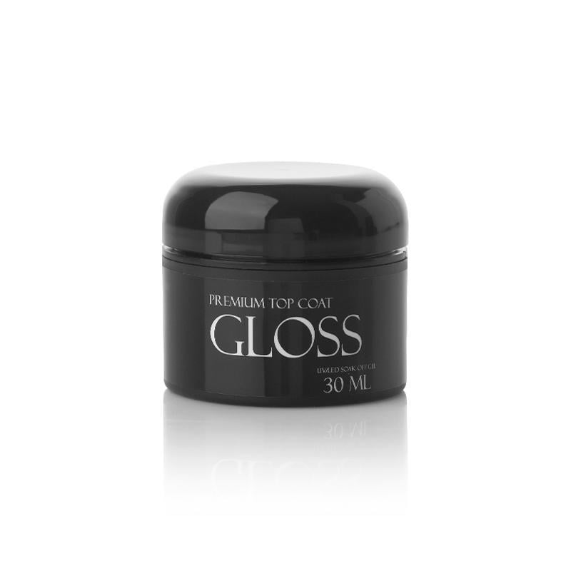 Топ GLOSS Premium Top Coat с липким слоем 30 мл (7532)