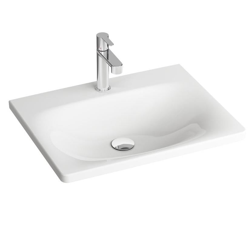Умивальник врізний Ravak Balance XJX01260000 600x465x30 мм Білий (96349)