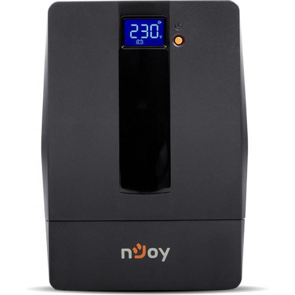 Источник бесперебойного питания Njoy Horus Plus 1500 (PWUP-LI150H1-AZ01B) Lin.int., AVR, 4 x евро, USB, LCD, пластик