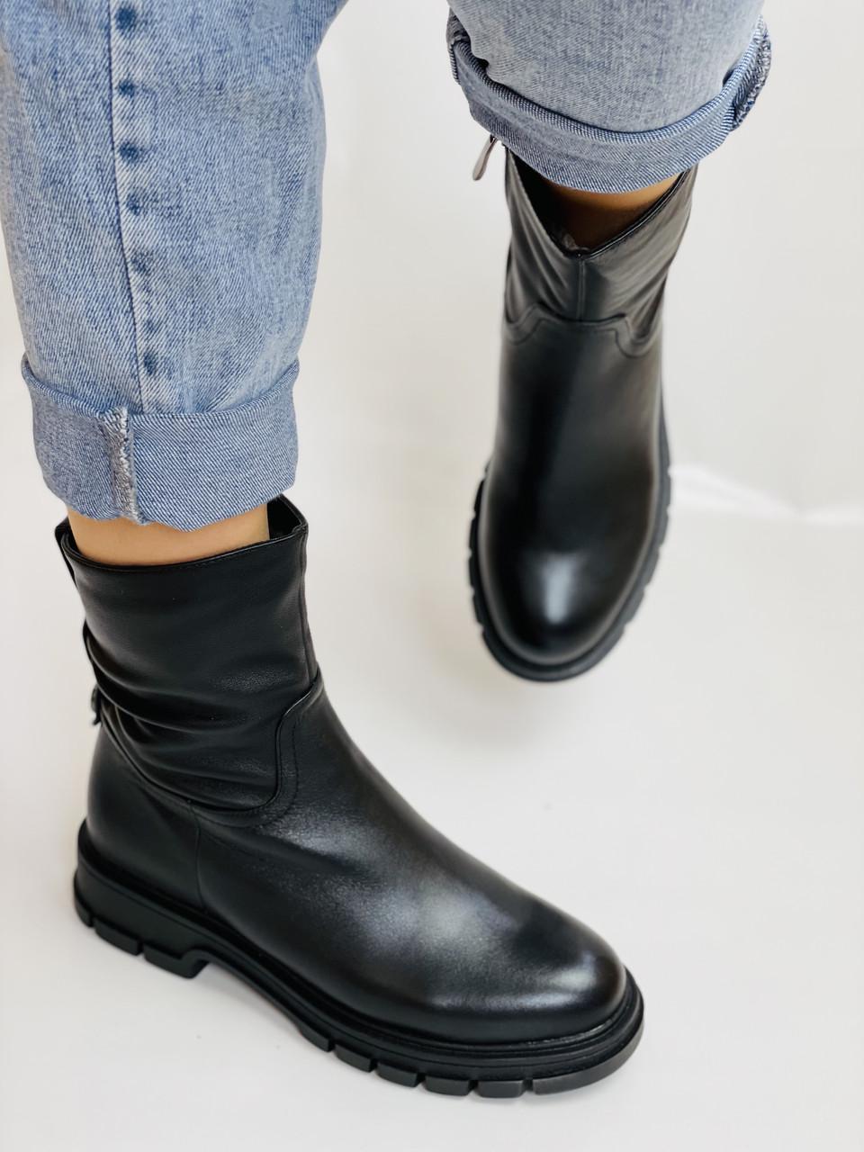 Ботинки женские зимние Molka р. 37 24,0 см Черный (2664) Ботинки женские зимние Molka р. 37 24,0 см Черный (2664)