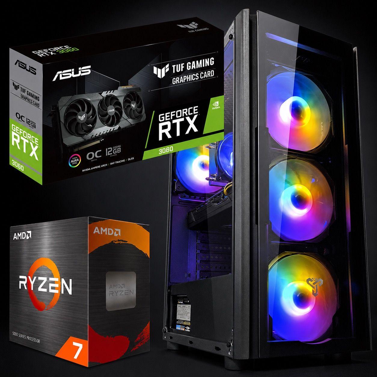 Комп'ютер ігровий Ryzen 7 16 потоків RTX 3060 12 Гб 16 Гб SSD M.2 ZEVS PC14150PRO (3134816423) - фото 6