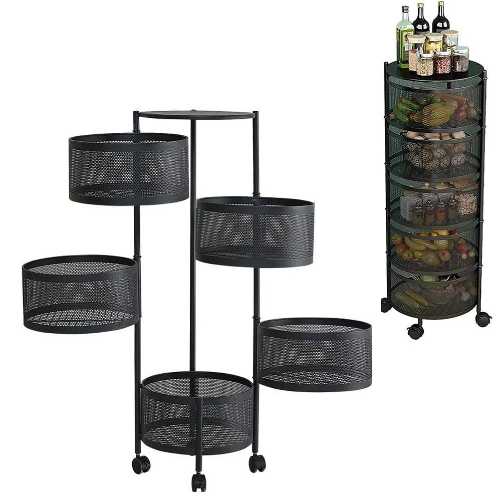 Этажерка на колесах Sphere 5 овраг 33x89 см (R93517-BK) - фото 3 Этажерка на колесах Sphere 5 овраг 33x89 см (R93517-BK) - фото 3