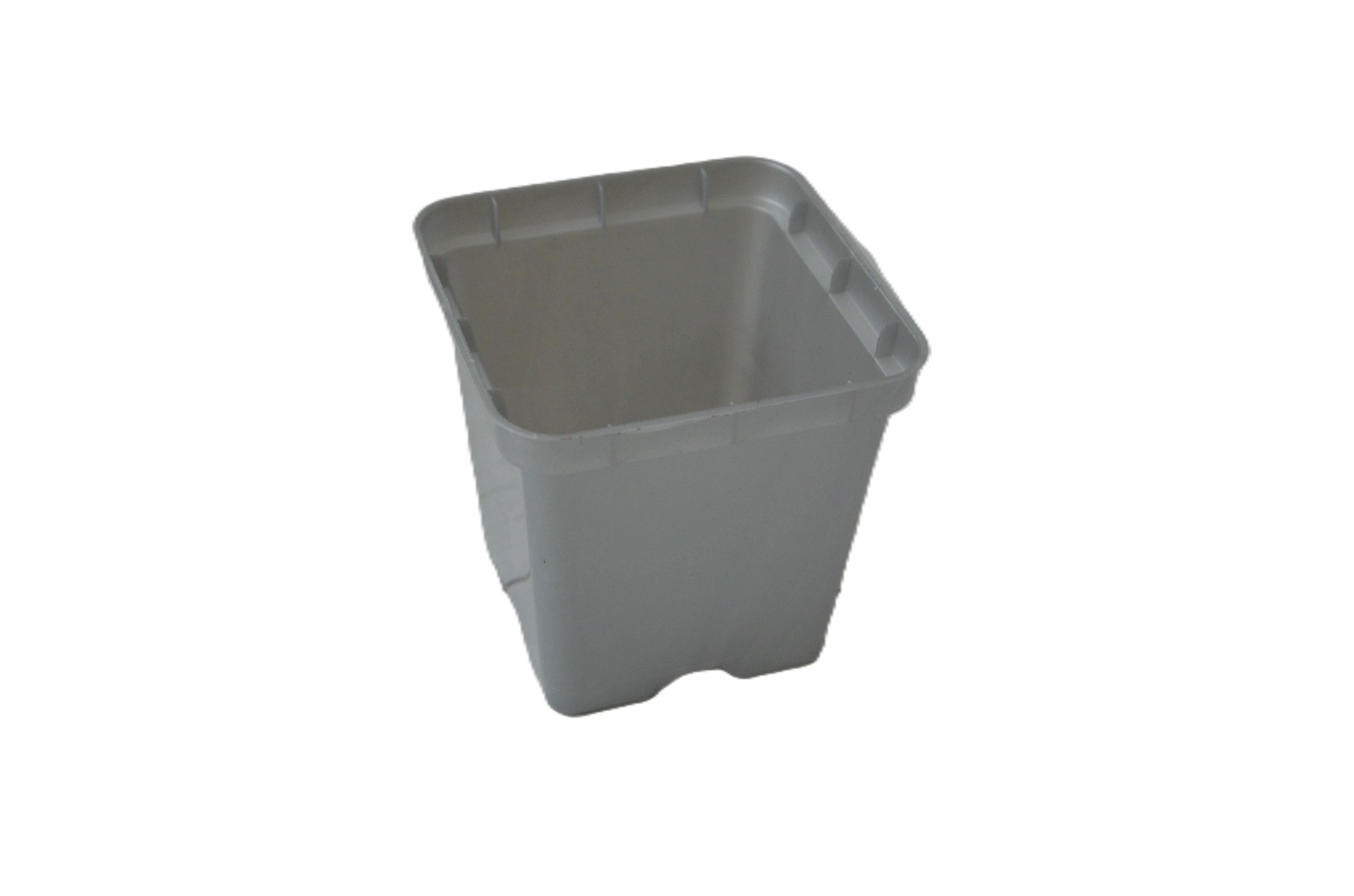 Горшок для рассады квадратный 500 мл Металлик (27074446)