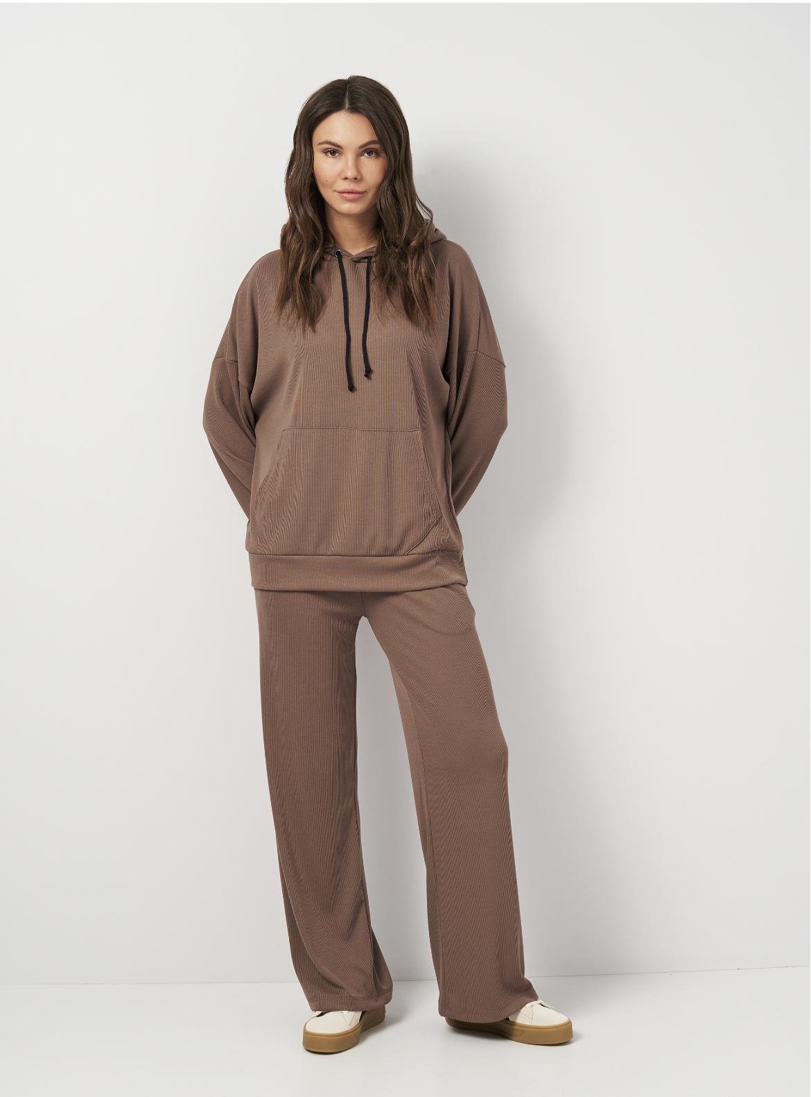 Костюм в рубчик жіночий Лалі р. 50 Коричневий (2285640787)