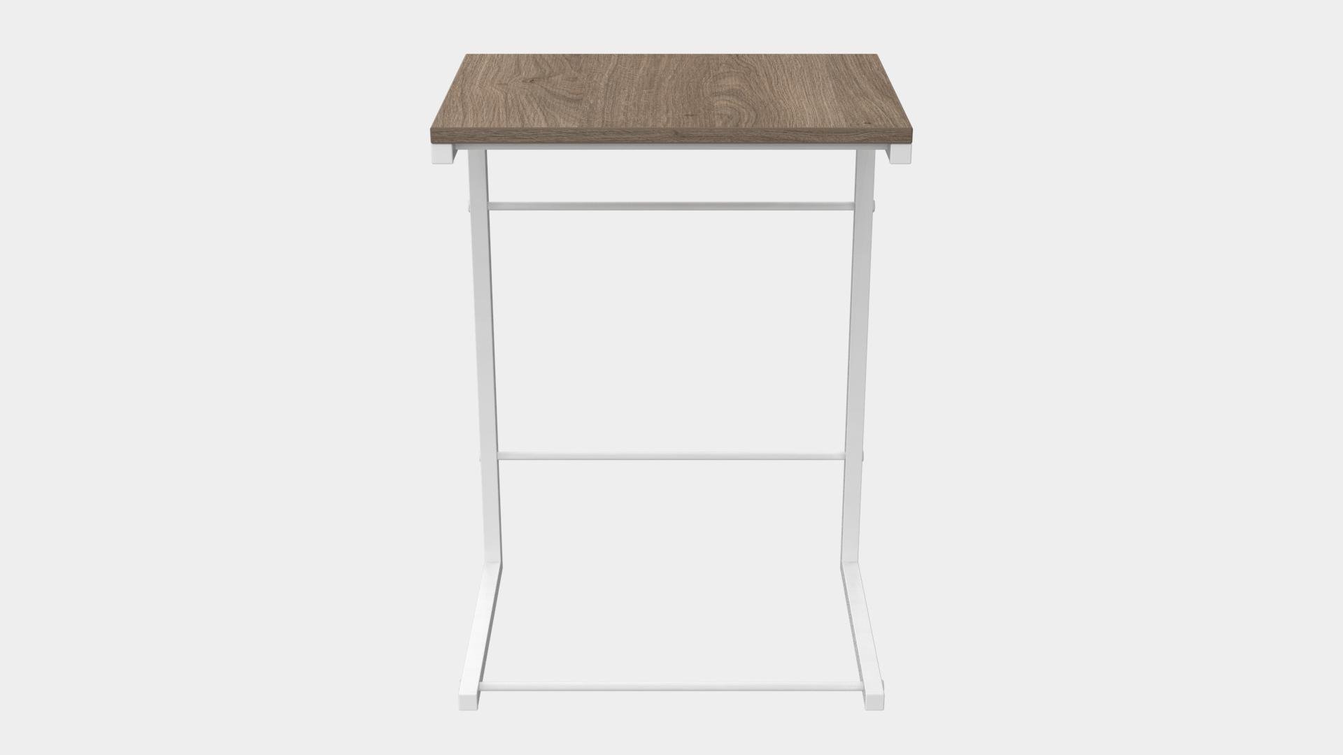 Столик Ferrum-decor Терри металл/ДСП 16 мм 650x440x330 мм Белый/Дуб Сонома Трюфель (FRD-104659) - фото 4