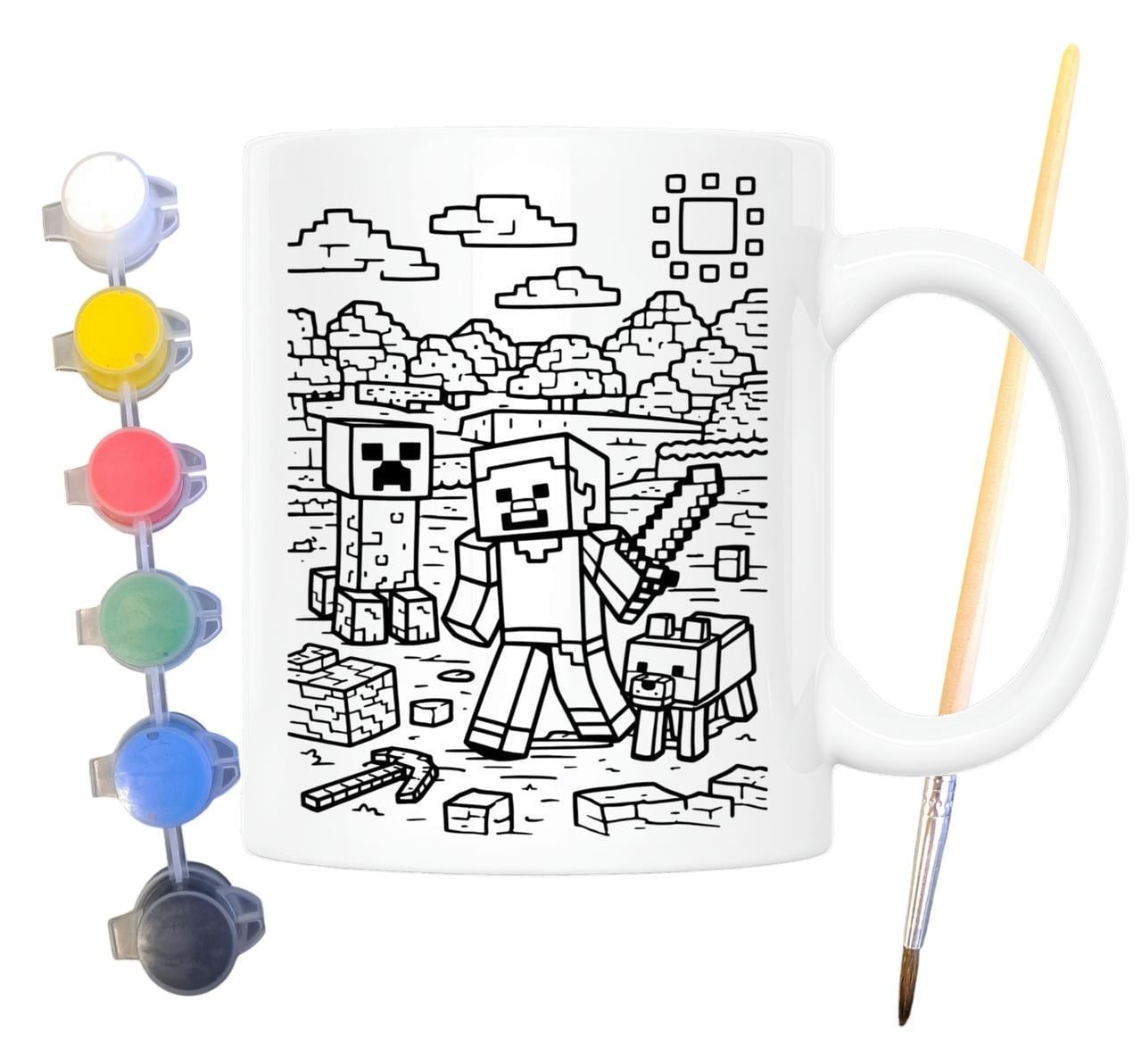 Набор для творчества кружка-раскраска Майнкрафт (КР0204)