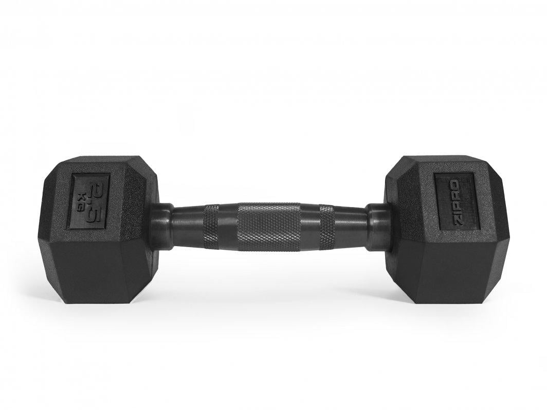 Гантель Zipro Hex прогумована 1х2,5 кг (438027) - фото 2 Гантель Zipro Hex прогумована 1х2,5 кг (438027) - фото 2