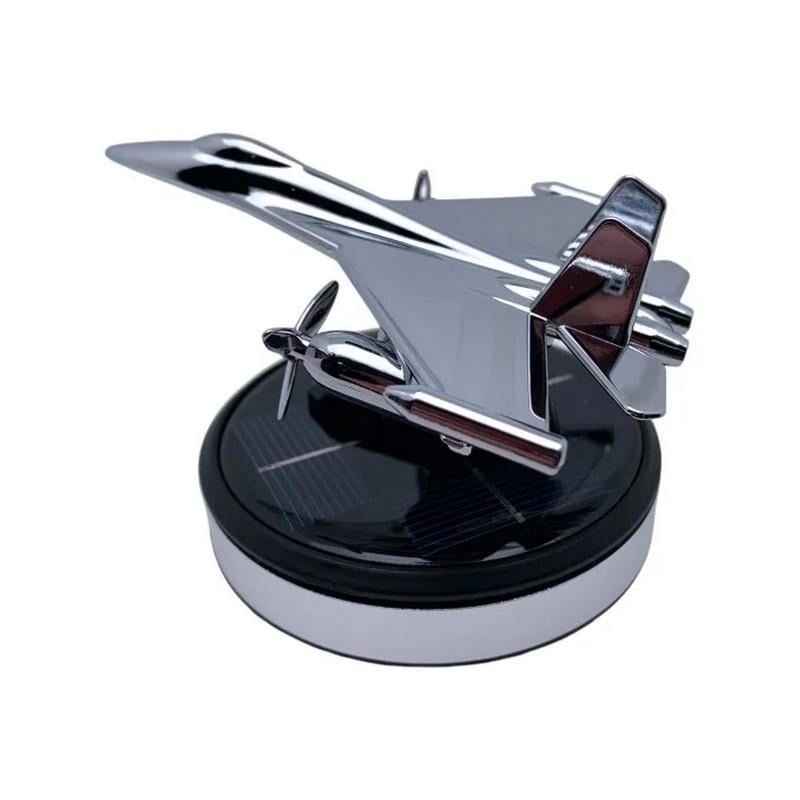 Ароматизатор автомобильный на торпеду Истребитель Silver (Leader-4397) - фото 2