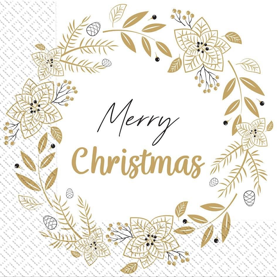 Салфетки бумажные новогодние Марго Счастливого Рождества 18 шт. (29831297)