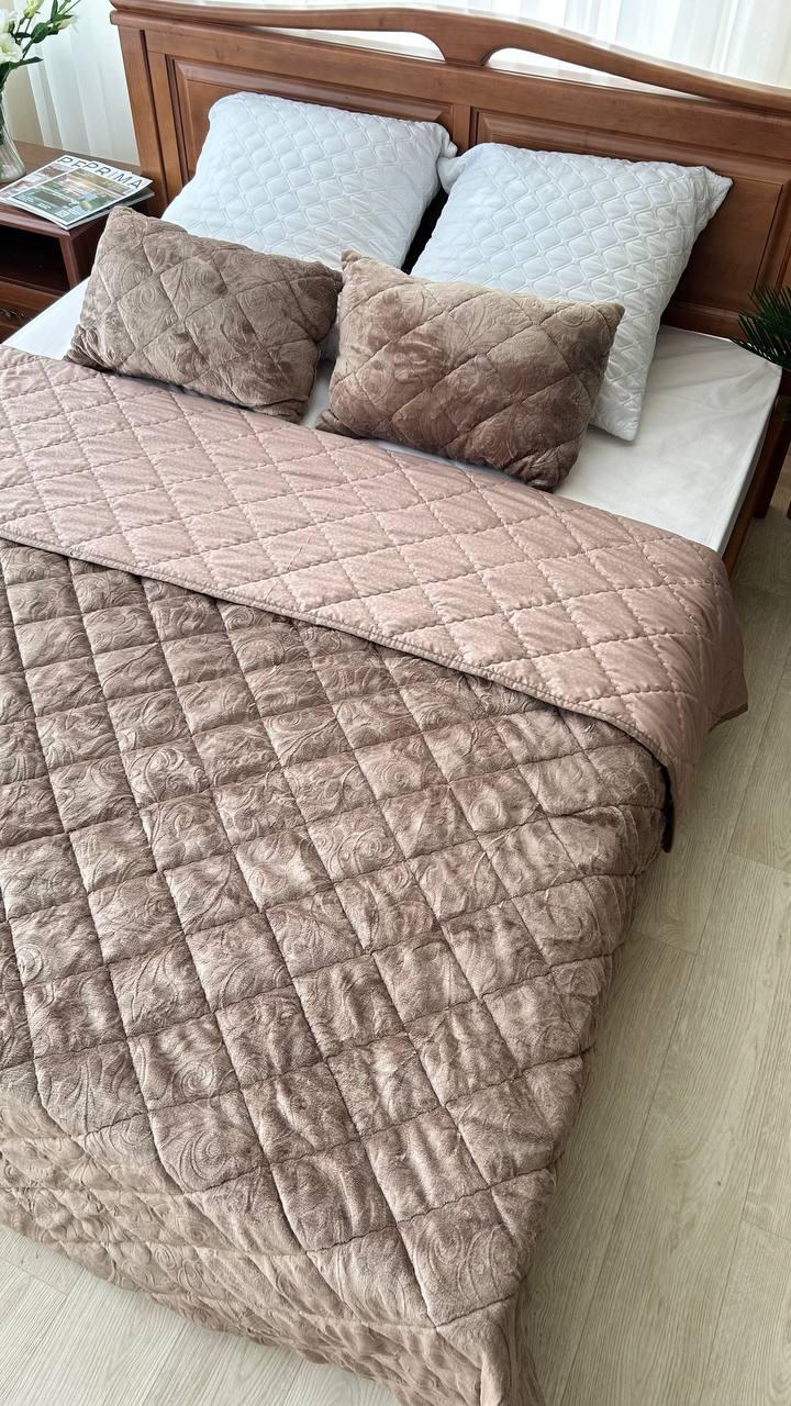 Покривало стьобане 220х240 см Темно-бежевий (Д-Мpled+poduska005-04) - фото 8 Покривало стьобане 220х240 см Темно-бежевий (Д-Мpled+poduska005-04) - фото 8