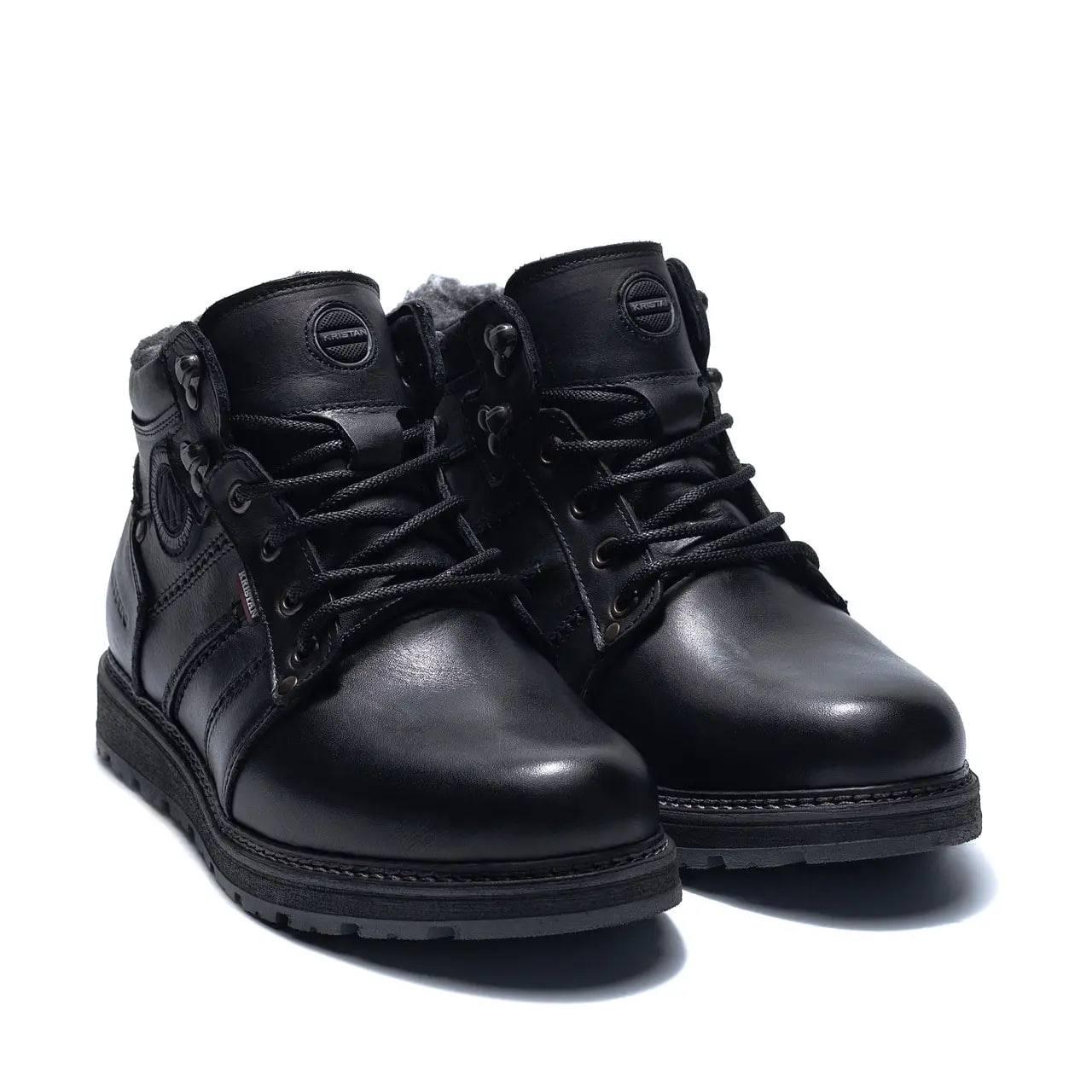 Черевики чоловічі зимові на натуральному хутрі KrisTan City Traffic р. 45 30 см Чорний (28265587) - фото 2 Черевики чоловічі зимові на натуральному хутрі KrisTan City Traffic р. 45 30 см Чорний (28265587) - фото 2
