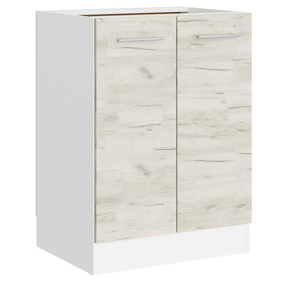 Кухонный модуль нижний Еверест Эко 600 без столешницы 60х46х82 см Дуб крафт Белый/Белый (DTM-071025) Кухонный модуль нижний Еверест Эко 600 без столешницы 60х46х82 см Дуб крафт Белый/Белый (DTM-071025)