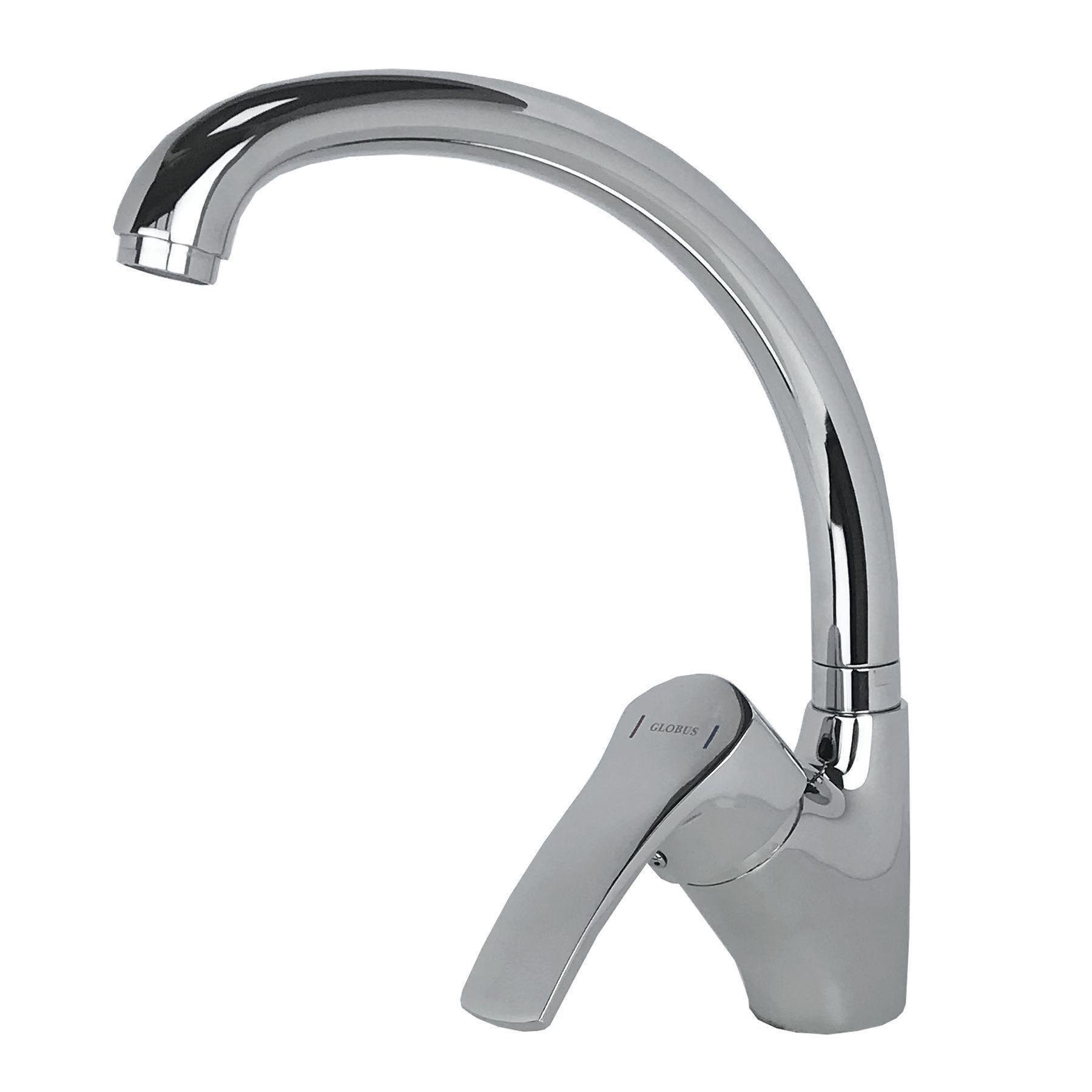 Смеситель для кухни GLux QUEENSLAND GLQU-103S-BIG Хром (8757)