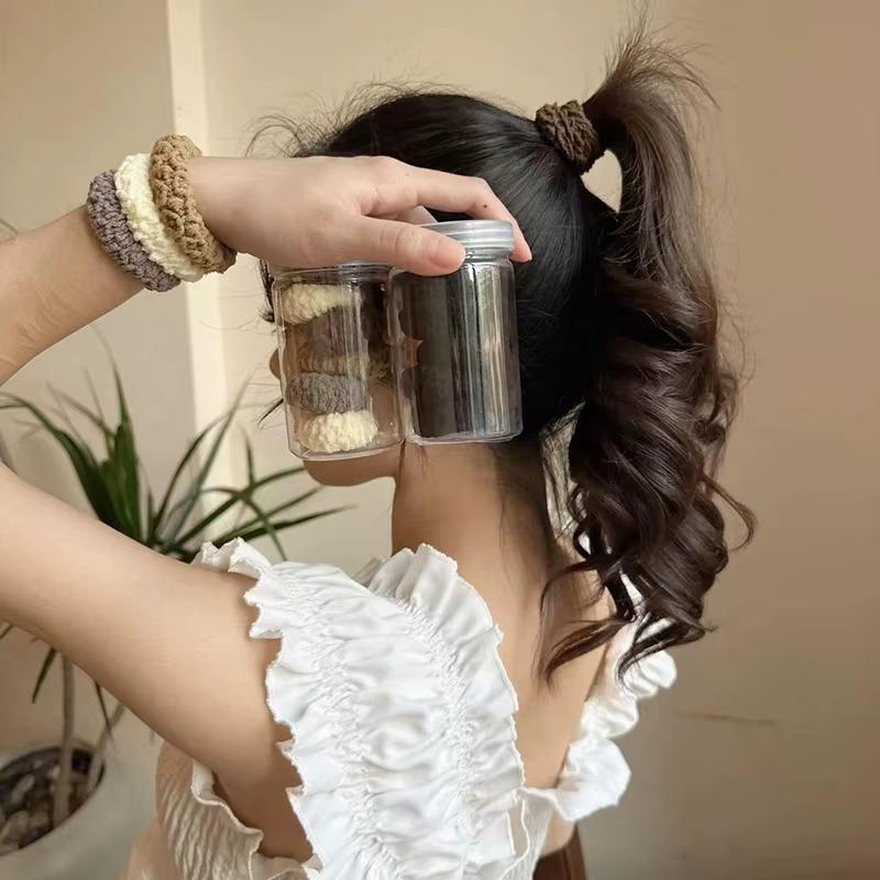 Набір жіночих гумок для волосся хвостів пучків м'які еластичні спандекс товсті однотонні 6 шт. Різнокольоровий - фото 2 Набір жіночих гумок для волосся хвостів пучків м'які еластичні спандекс товсті однотонні 6 шт. Різнокольоровий - фото 2