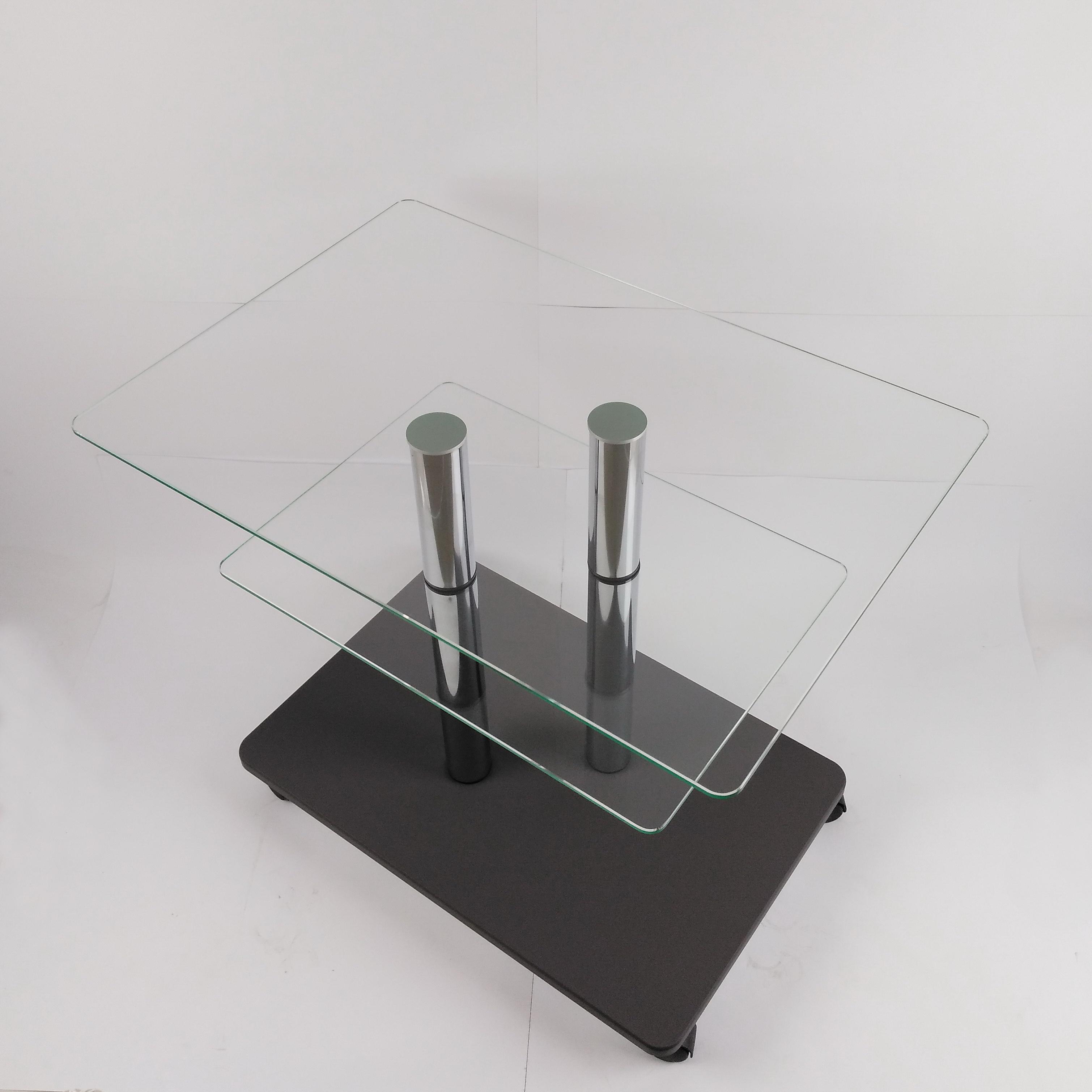 Стол журнальный стеклянный Commus Bravo Light P6 clear-gray-2chr50 Серый (433810145) - фото 7 Стол журнальный стеклянный Commus Bravo Light P6 clear-gray-2chr50 Серый (433810145) - фото 7