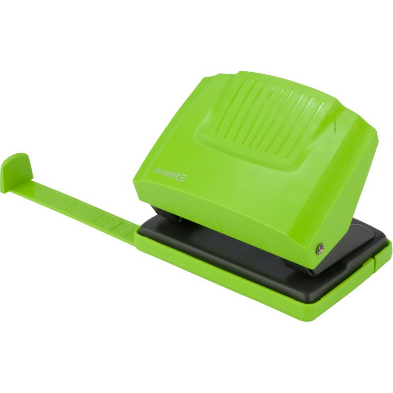 Дырокол Axent Shell до 20 листов пластиковый Салатовый (3420-09-A) - фото 2