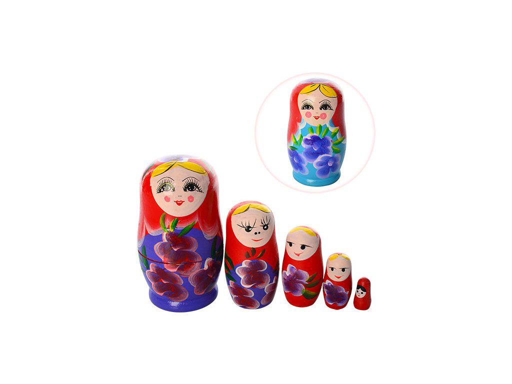 Деревянная матрешка 5в1 Huada Toys B5282 - фото 2