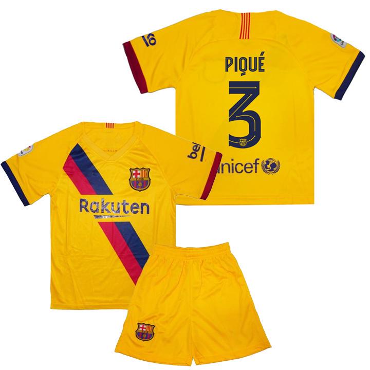 Футбольная форма детская Afina Sport PIQUE 3 Барселона 2019-2020 Away 145-155 см (set2794_85485) - фото 2