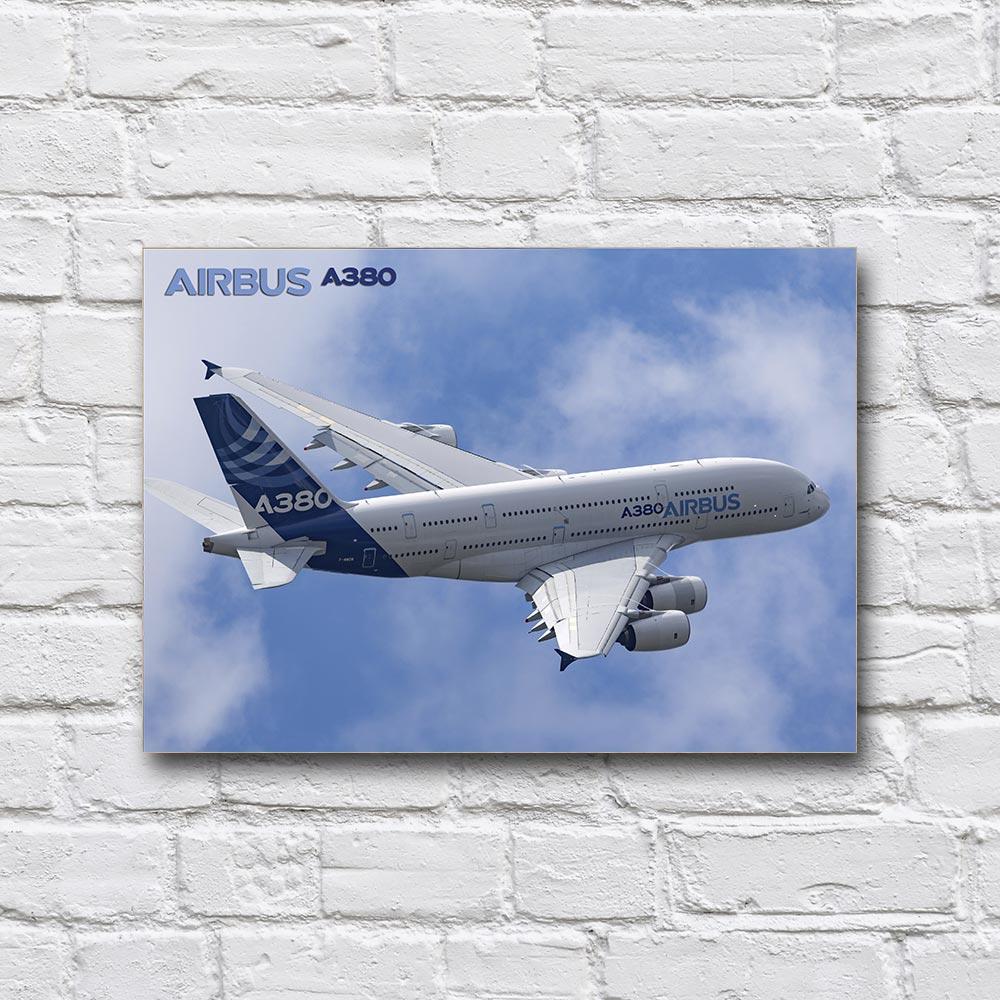 Постер дерев’яний Airbus A380 210х297 мм (18166846)