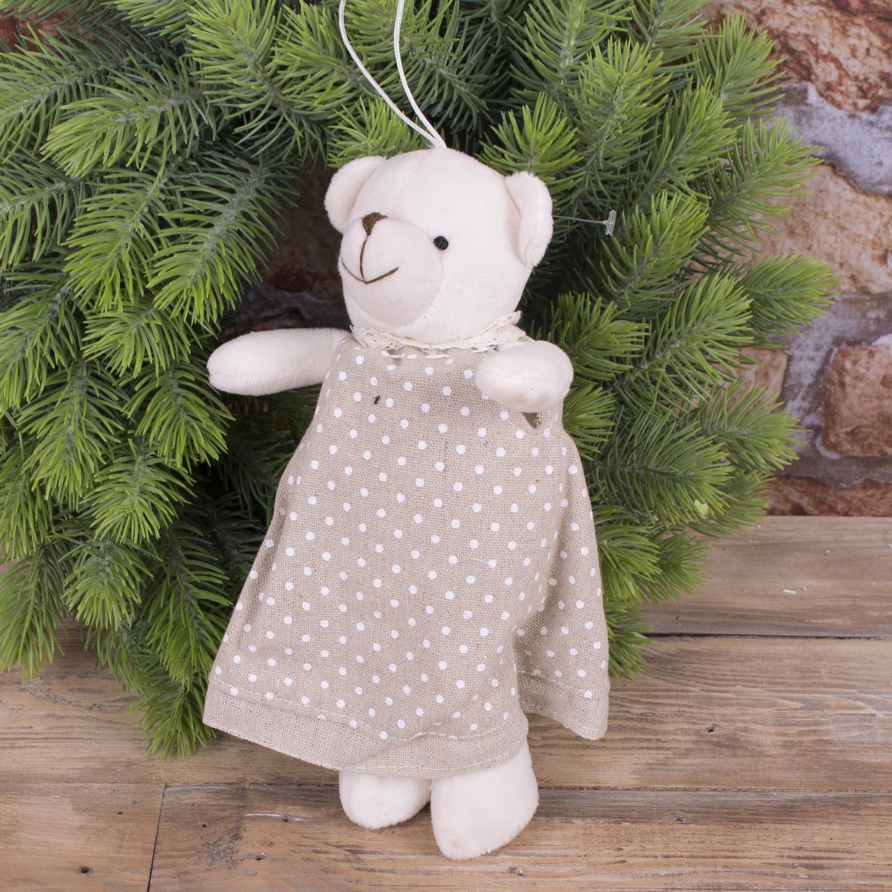 Подвеска мягкая Мишка-девочка 24 см (4874-1)