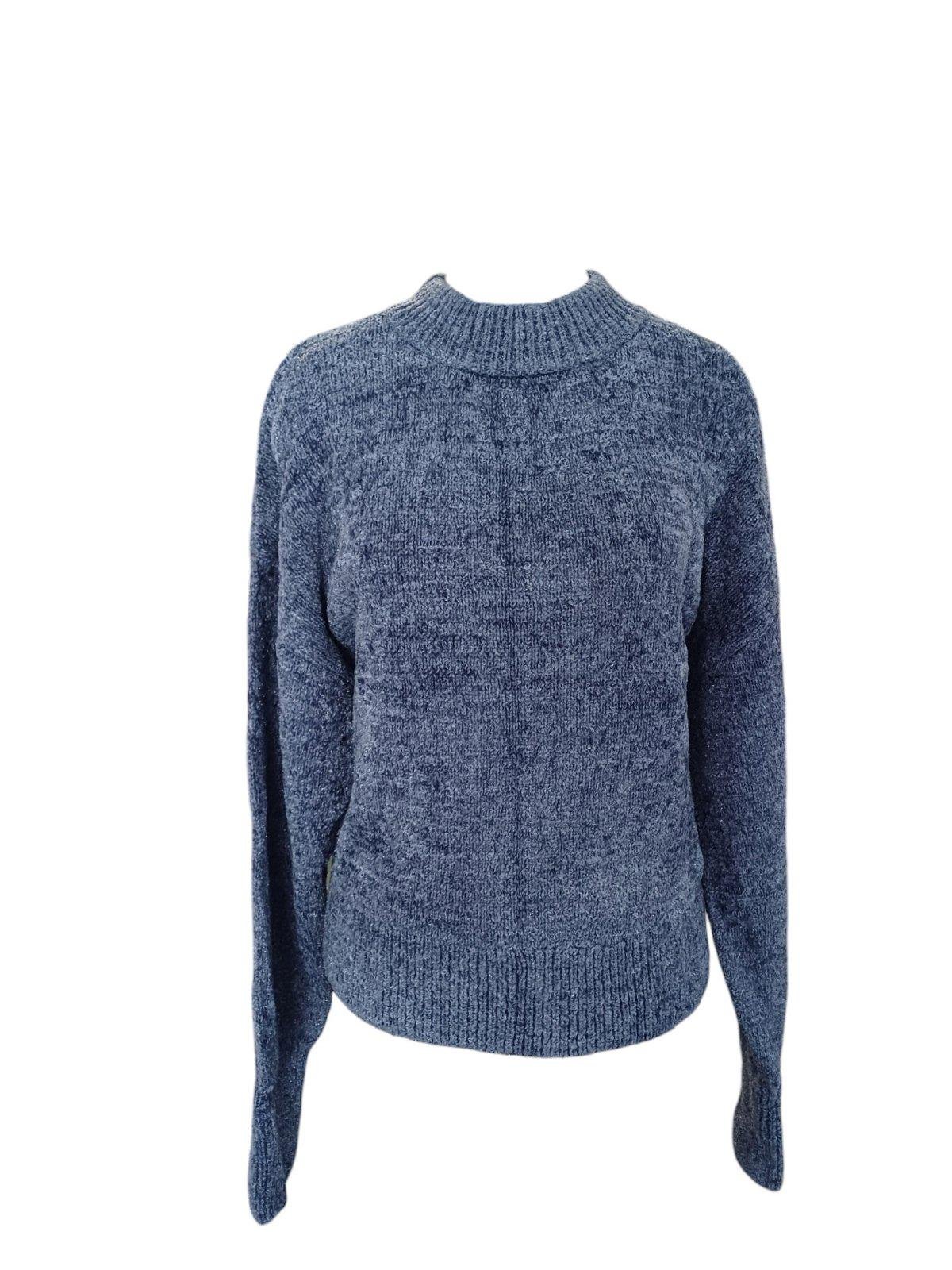 Свитер шерсть бленд р. 38 Серо-синий (2358964wer)