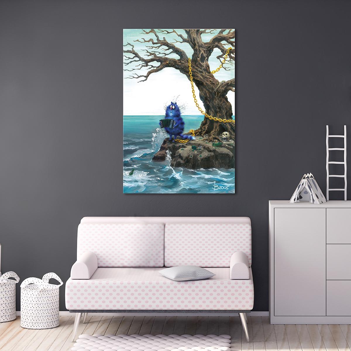 Модульная картина На островке 1 модуль 60x90 см