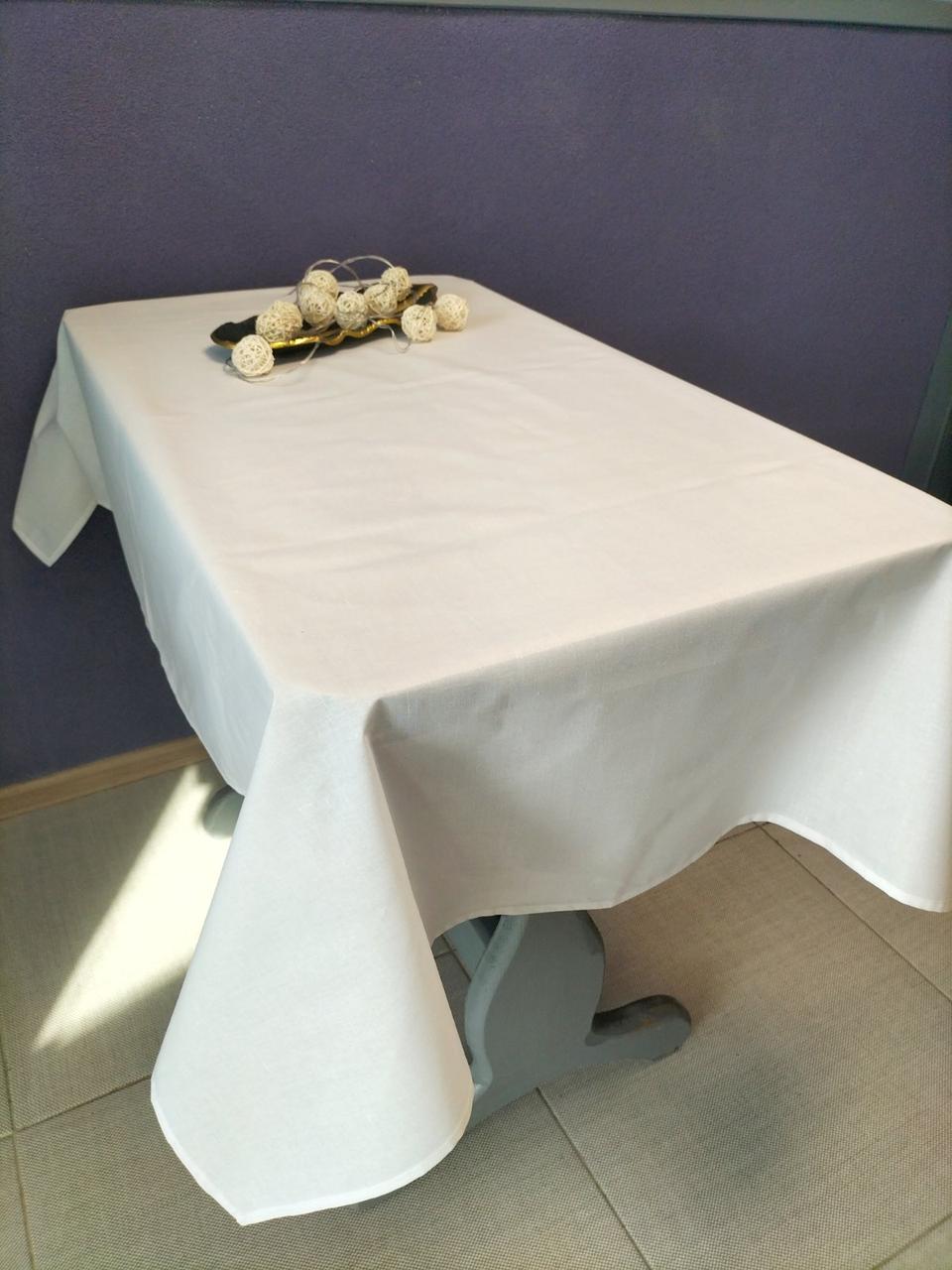 Скатерть хлопковая 110x160 см Белый (СК013)