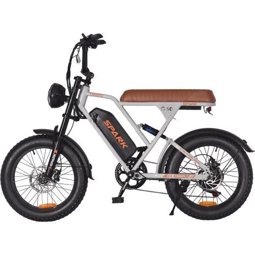 Велосипед с электродвигателем Spark TORN 48V/1200W/20 Ah Li-On 20" Серый (000252602)