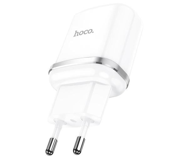 Зарядний пристрій мережевий Hoco N3 USB 3,0A QC3.0 18W без кабеля Білий (21876)