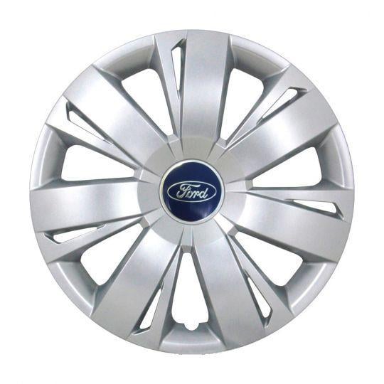 Автомобильные колпаки SKS 411 R16 с логотипом Ford 4 шт. Серебристый