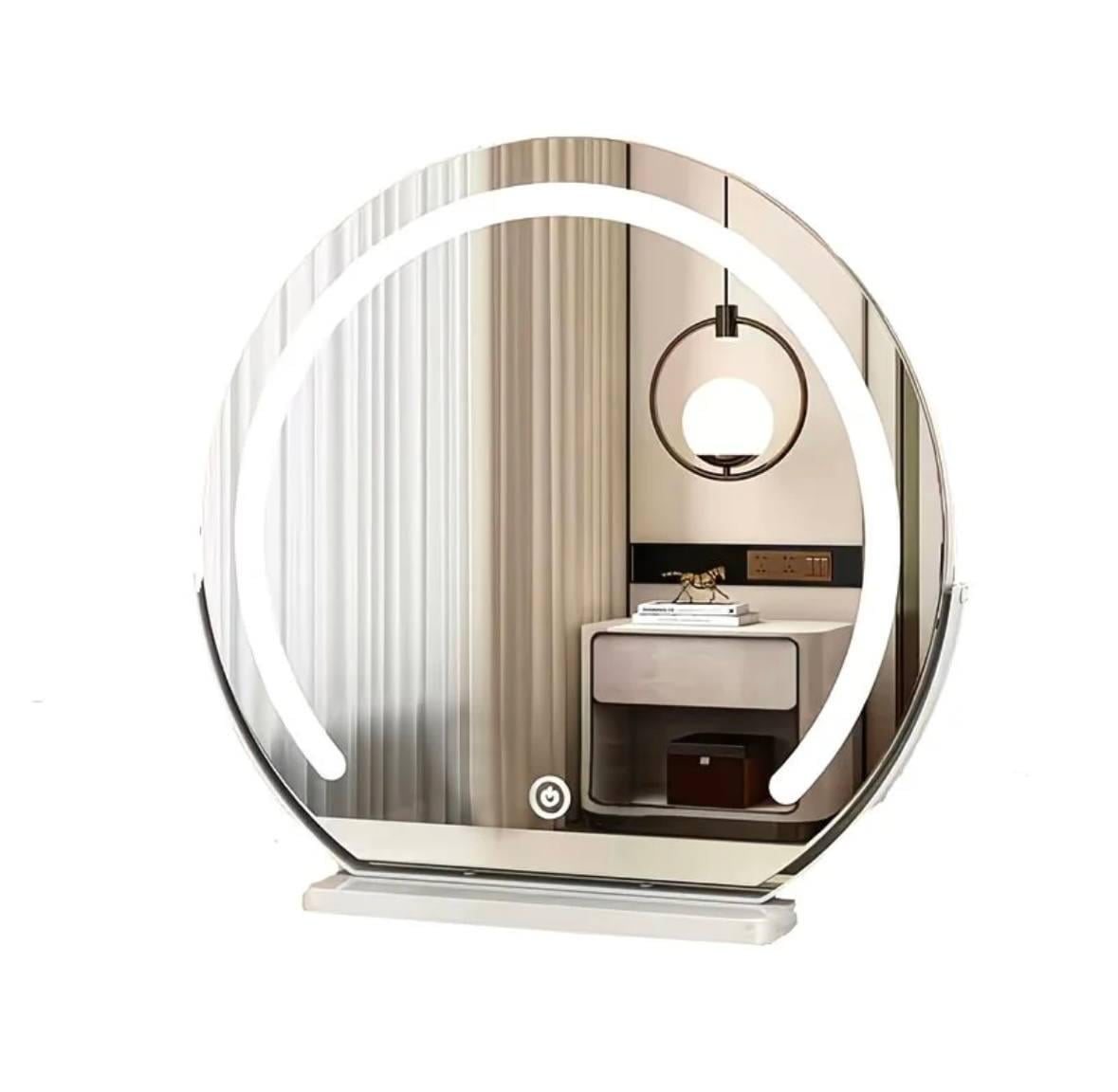 Зеркало для макияжа PH-8702 настольное косметическое со светодиодной подсветкой