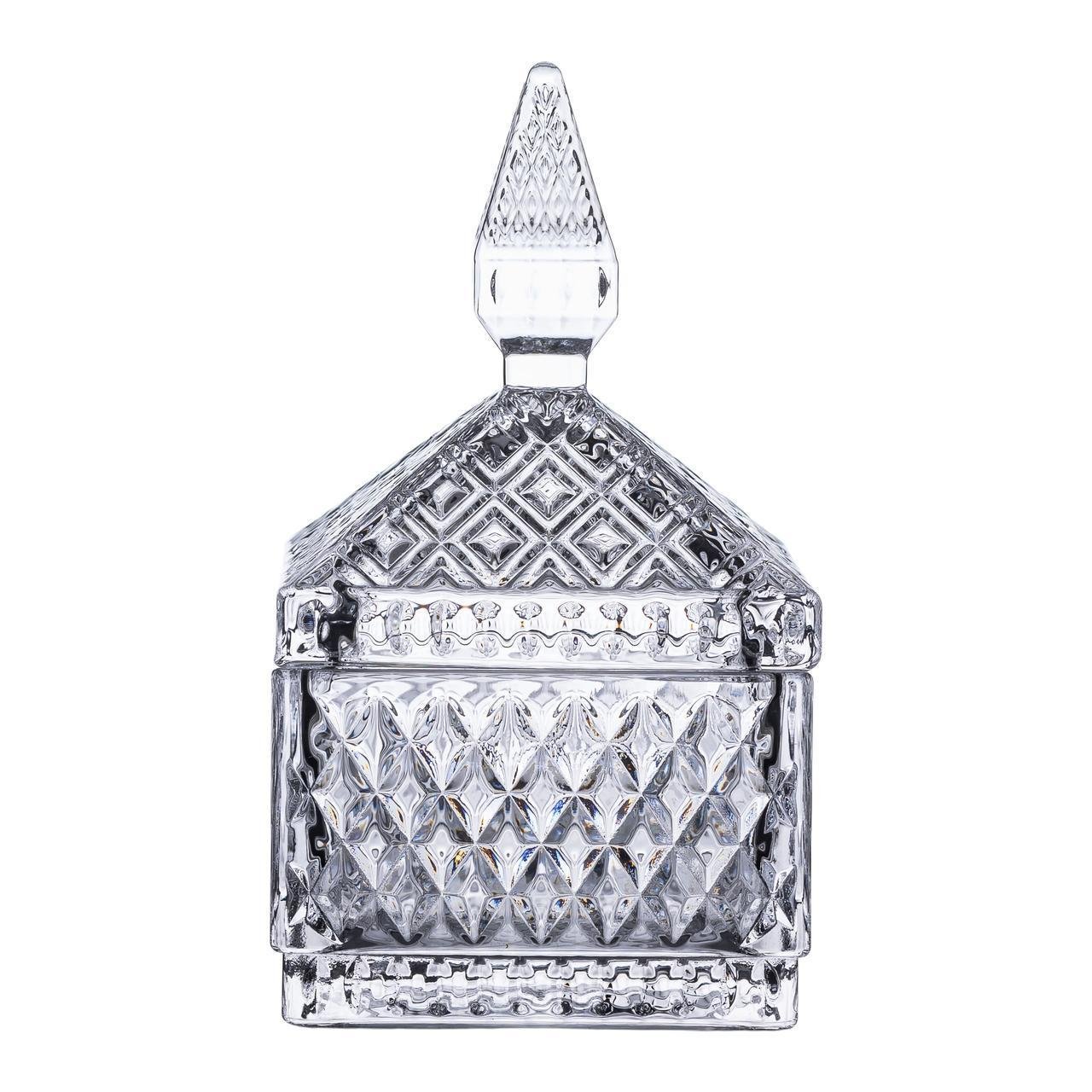 Цукорниця скляна з кришкою квадратна HP-YH-41 8,5х8,5х15 см (A-033642) - фото 6 Цукорниця скляна з кришкою квадратна HP-YH-41 8,5х8,5х15 см (A-033642) - фото 6