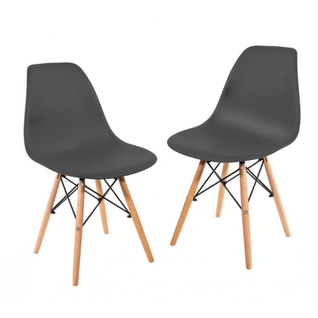 Крісло для кухні на ніжках Bonro В-173 FULL KD 2 шт. Сірий (4240029612)