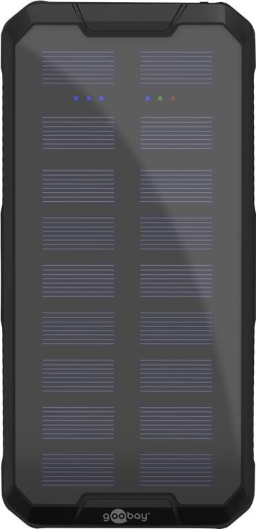 Повербанк із сонячною панеллю Goobay 20000 mAh Outdoor Solar Black (53934) - фото 3 Повербанк із сонячною панеллю Goobay 20000 mAh Outdoor Solar Black (53934) - фото 3