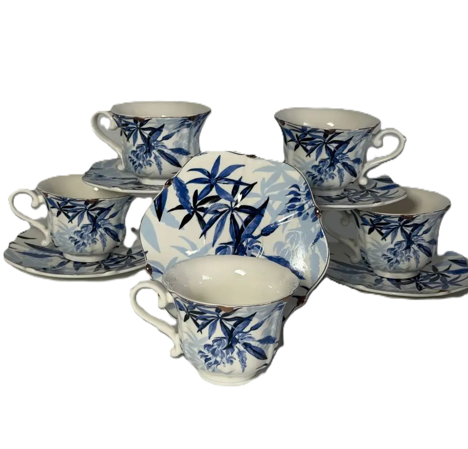 Сервиз для чая фарфоровые 2473S 12 предметов 250 мл (31887779)