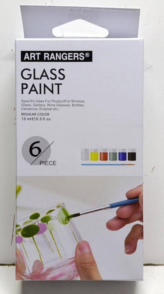 Акриловые витражные краски по стеклу с кисточкой 6 цветов по 15 мл (37-122593) - фото 9 Акриловые витражные краски по стеклу с кисточкой 6 цветов по 15 мл (37-122593) - фото 9