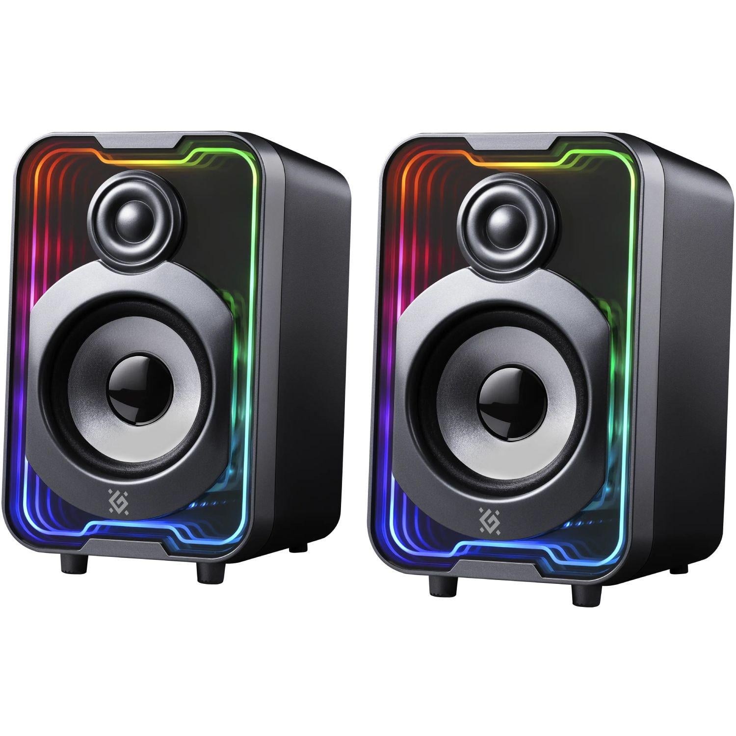 Акустика компьютерная Defender Solar 11 10 Вт с Bluetooth и RGB-подсветкой Черный (65811)