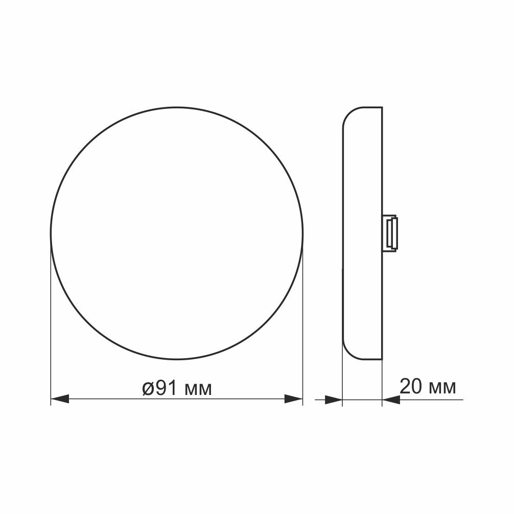 LED светильник VIDEX встроенный 9W VL-DLFR-094 4100K круглый безрамочный (100187) - фото 3