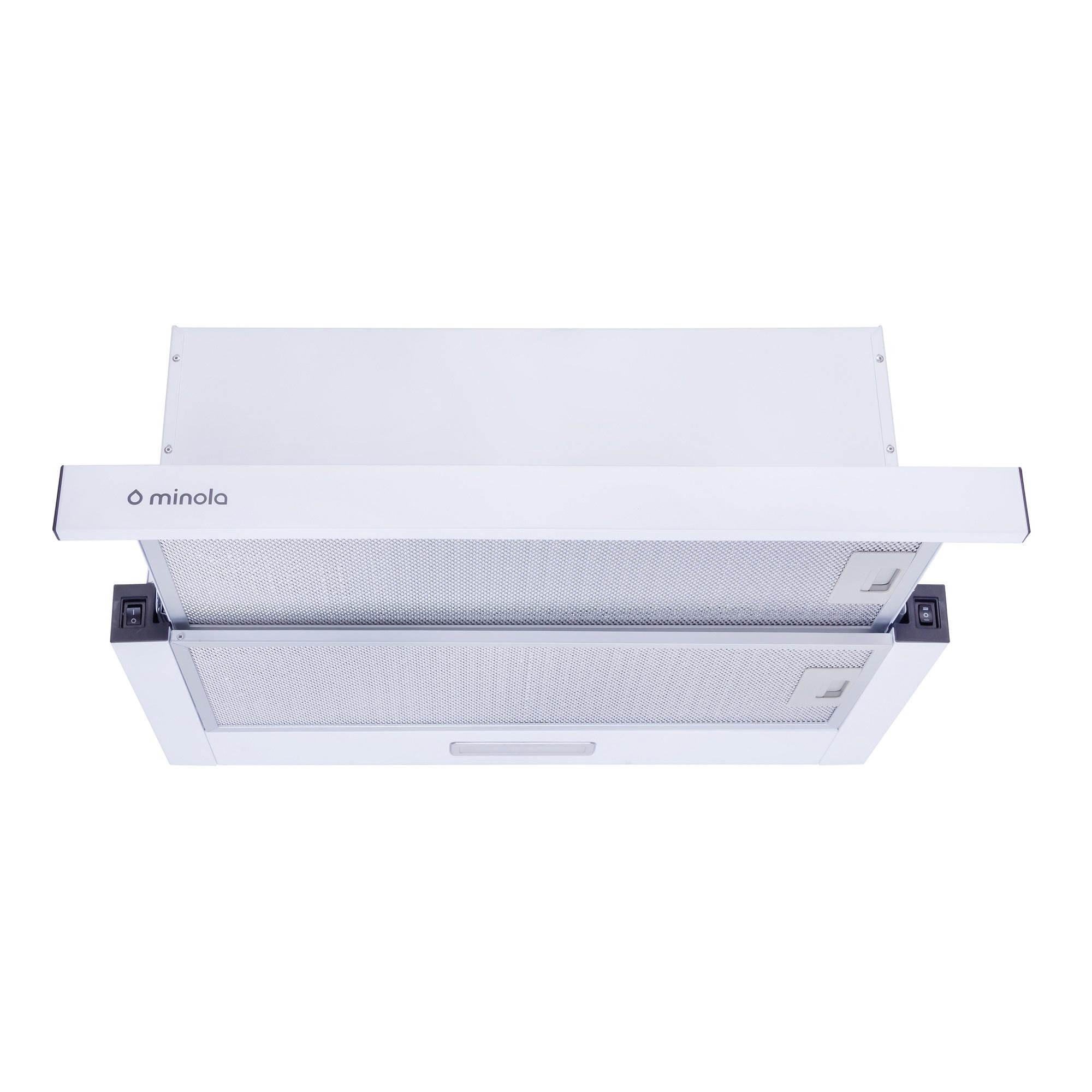 Вытяжка телескопическая Minola HTL 6714 WH 1100 LED