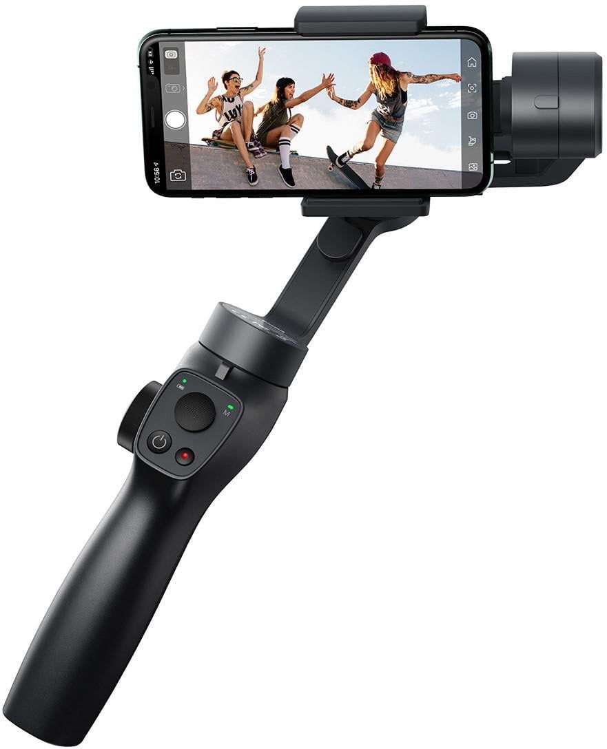 Стедікам ручний стабілізатор BASEUS Handheld Gimbal Stabilizer триосьовий стабілізатор для телефону та екшн-камери Чорний Стедікам ручний стабілізатор BASEUS Handheld Gimbal Stabilizer триосьовий стабілізатор для телефону та екшн-камери Чорний