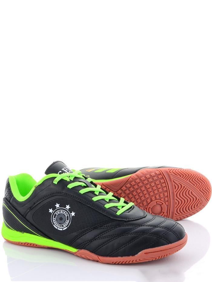 Футзалки Demax A1927-1Z на резиновой подошве р. 41 Черно-зеленый (99681)